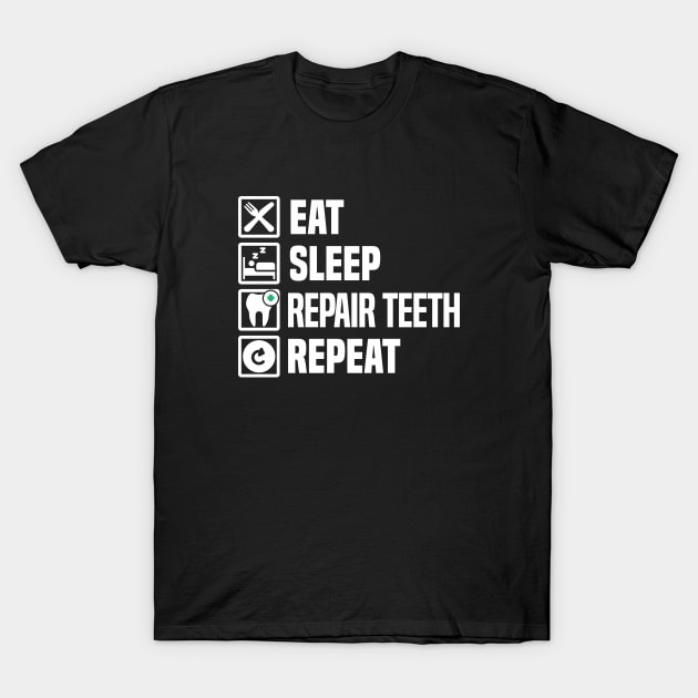 Dentistry Dental Assistent Dabbing Tooth Gift Idea T-Shirt by bigD